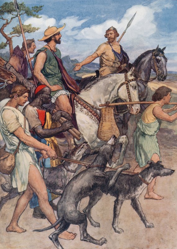 Pelopidász Thébába indul (színes litó) alkotó: William Rainey