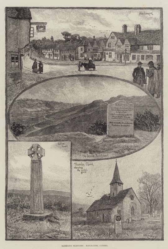 Vándorló vázlatok, Haslemere, Surrey alkotó: William Rainey