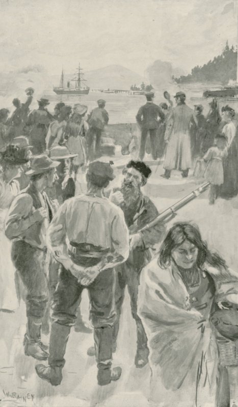 Az éves hajó érkezése Fort Yorkba, a Hudson-öbölbe alkotó: William Rainey