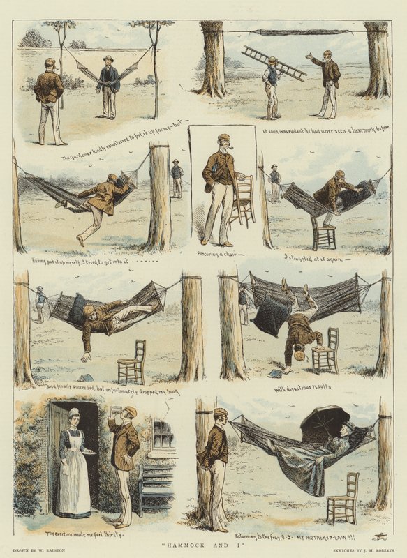 Hammock és én (chromolitho) alkotó: William Ralston