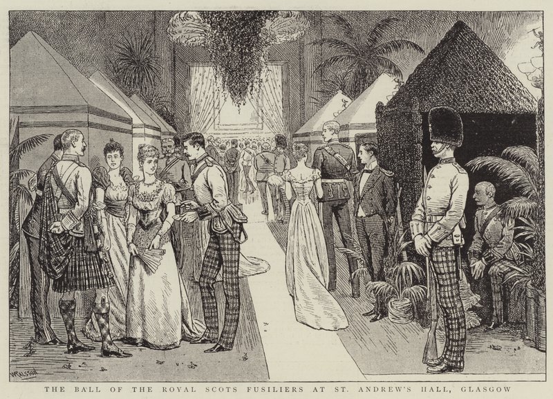 A Royal Scots Fusiliers bálja a glasgow-i St Andrew