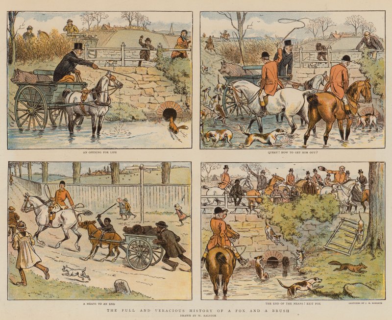 A róka és az ecset teljes és hiteles története (chromolitho) alkotó: William Ralston