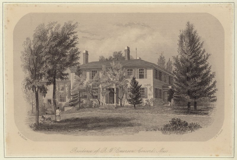 Ralph Waldo Emerson lakóhelye alkotó: William Rickarby Miller