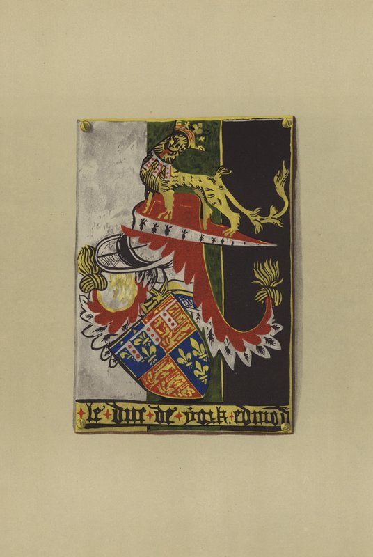 Sir Edmond Plantagenet of Langley, Cambridge grófja és York hercege, 1361-1402 (chromolitho) alkotó: William St John Hope