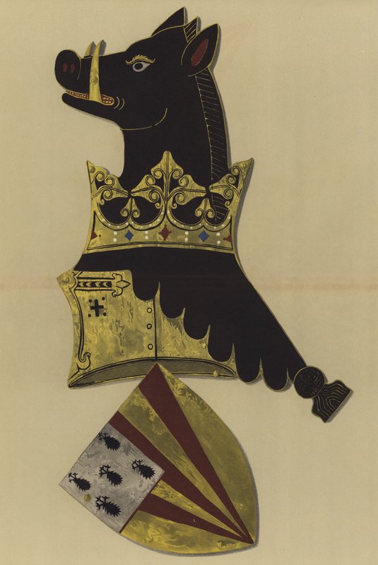 Sir Ralph Bassett, Lord Bassett, Drayton, 1368-1390 (chromolitho) alkotó: William St John Hope
