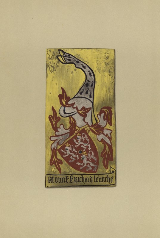 Sir Richard de la Vache, 1355-1366 (chromolitho) alkotó: William St John Hope