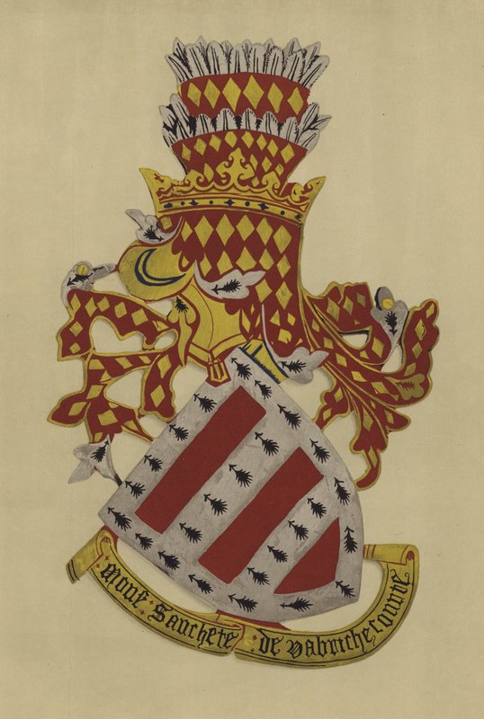 Sir Sanchet Dabrichecourt, 1348-c 1360 (chromolitho) alkotó: William St John Hope