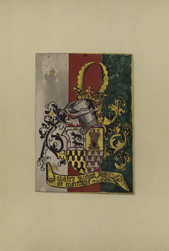 Sir Walter Blount, Lord Mountjoy, 1472-1474 (chromolitho) alkotó: William St John Hope