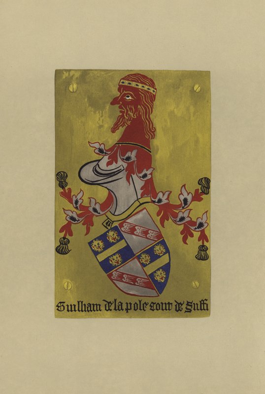 Sir William de la Pole, Dreux grófja, Pembroke grófja és Suffolk márkija és hercege, 1421-1450 (chromolitho) alkotó: William St John Hope