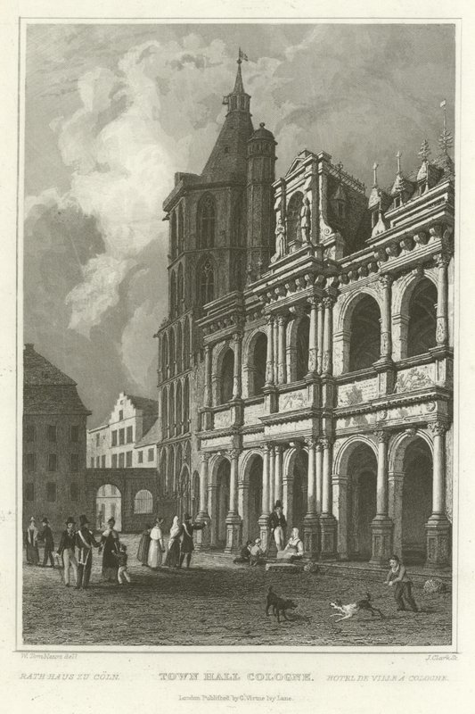 Köln városháza alkotó: William Tombleson