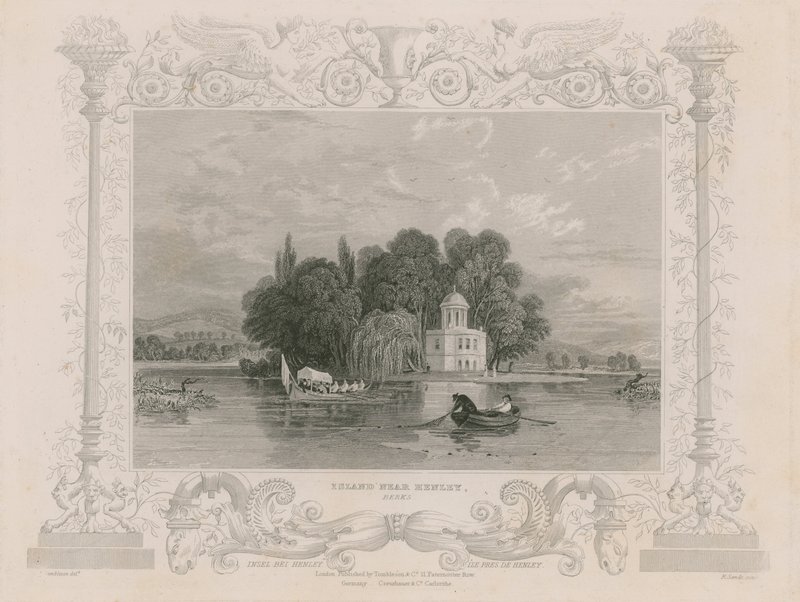 Kilátás Henley közelében alkotó: William Tombleson