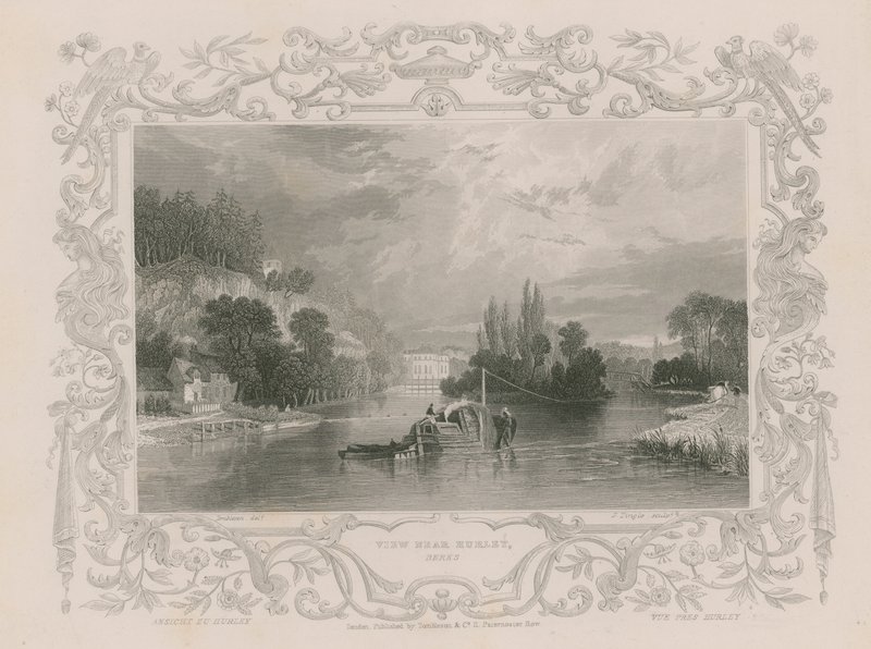 Kilátás Hurley közelében alkotó: William Tombleson