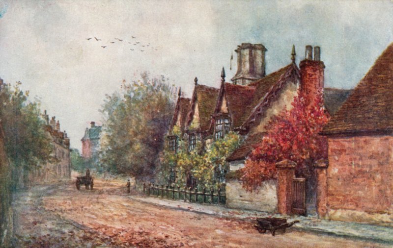 Halls Croft óvárosa alkotó: William W. Quatremain