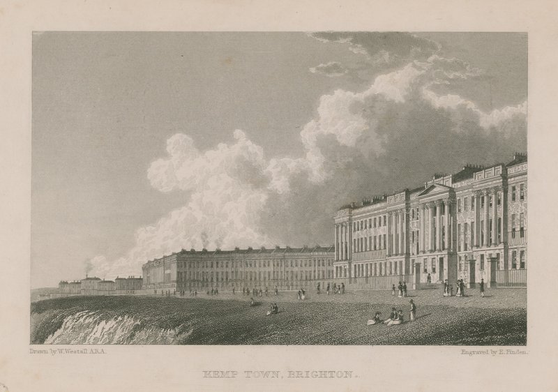 Kemp Town általános képe Brightonban alkotó: William Westall
