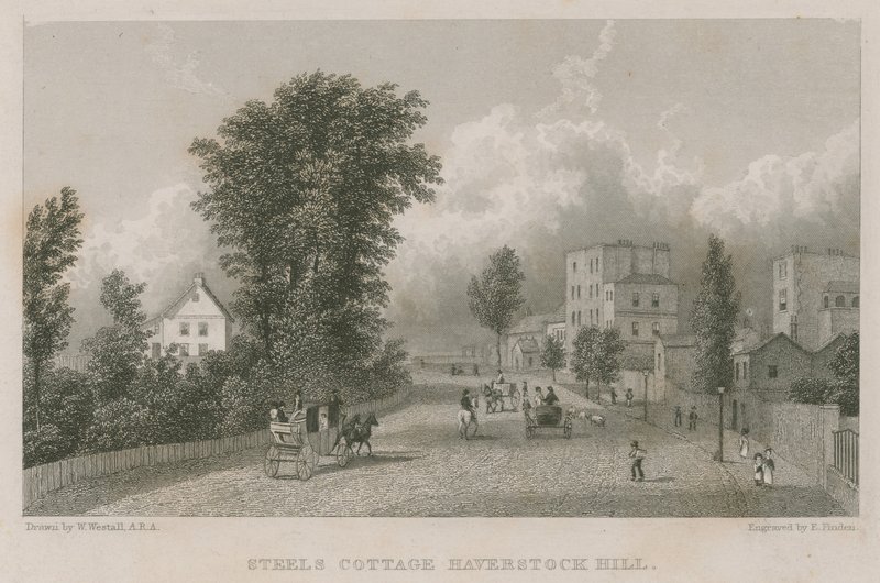 Sir Richard Steele kunyhója, Haverstock Hill alkotó: William Westall