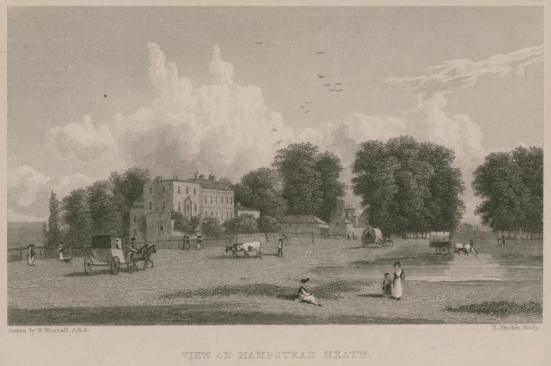 Kilátás a Hampstead Heath-re alkotó: William Westall