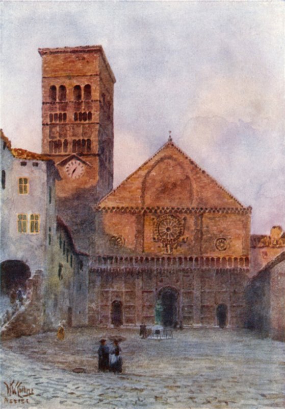 Assisi. A katedrális (színes litó) alkotó: William Wiehe Collins
