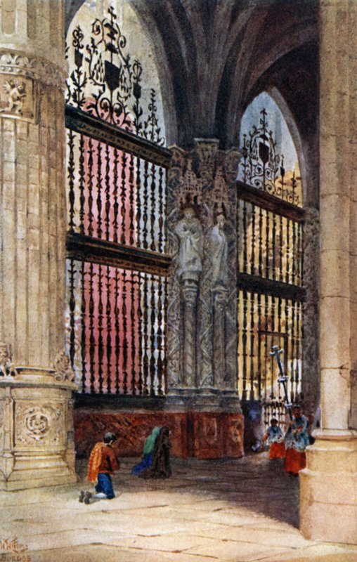 Burgos, a polgármesteri kápolna (színes tagok) alkotó: William Wiehe Collins