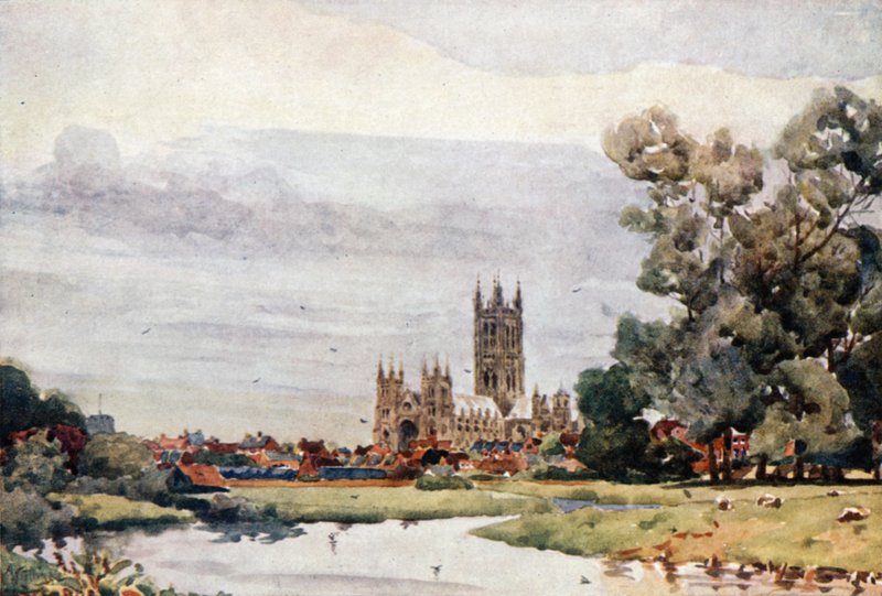 Canterbury a Meadowsról (színes litó) alkotó: William Wiehe Collins