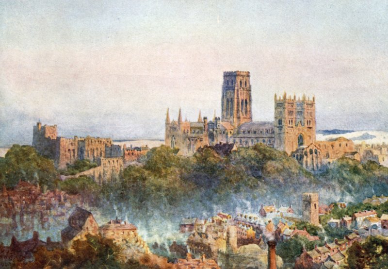 Canterbury a vasúttól (színes litó) alkotó: William Wiehe Collins