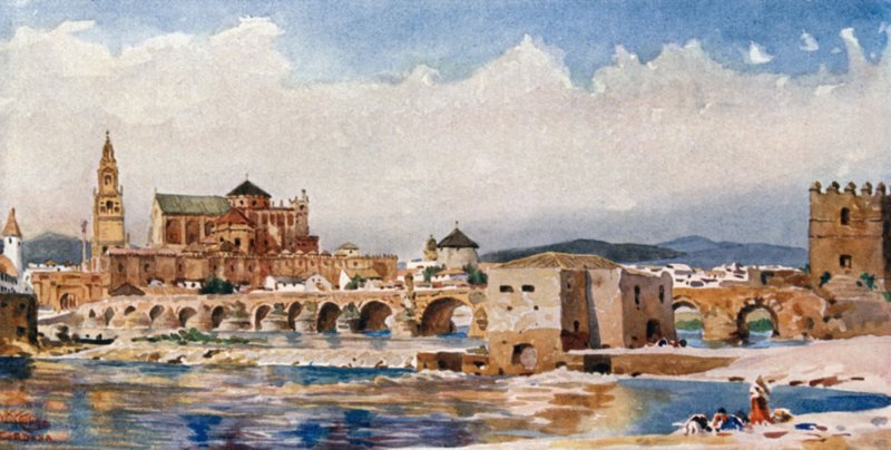 Cordoba, a híd (színes litó) alkotó: William Wiehe Collins