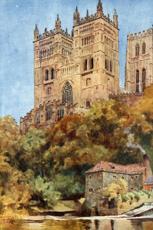 Durham, a nyugati tornyok (színes litó) alkotó: William Wiehe Collins