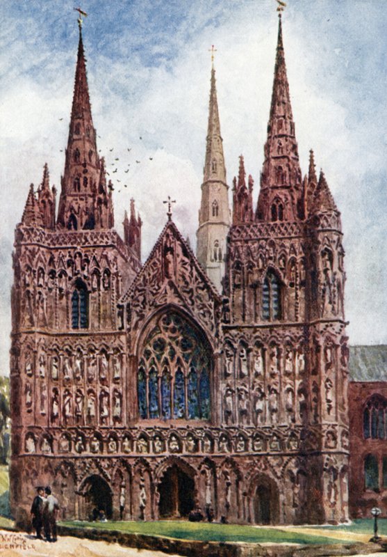 Lichfield, a nyugati front (színes litó) alkotó: William Wiehe Collins