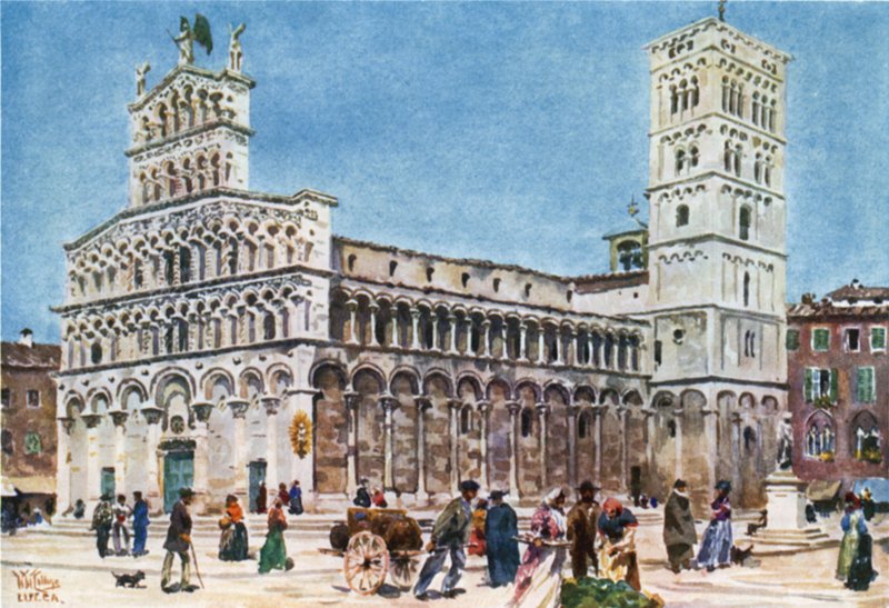 Lucca. S. Michele (színes litó) alkotó: William Wiehe Collins