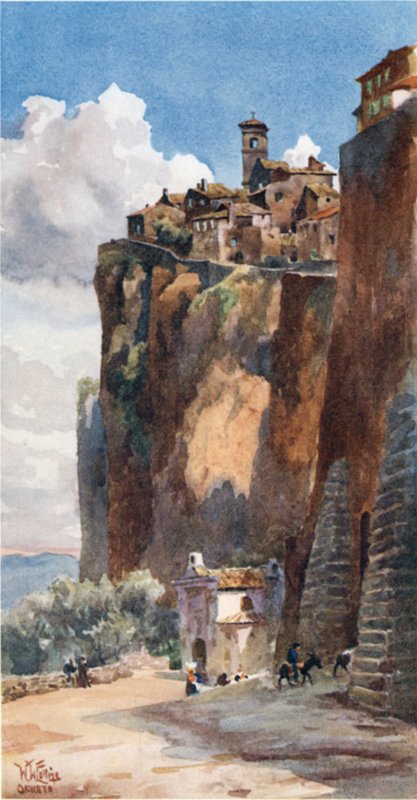 Orvieto. A Porta Maggiore (színes litho) alkotó: William Wiehe Collins