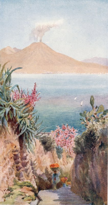 Posillipo. A Nápolyi-öbölből (színes litho) alkotó: William Wiehe Collins