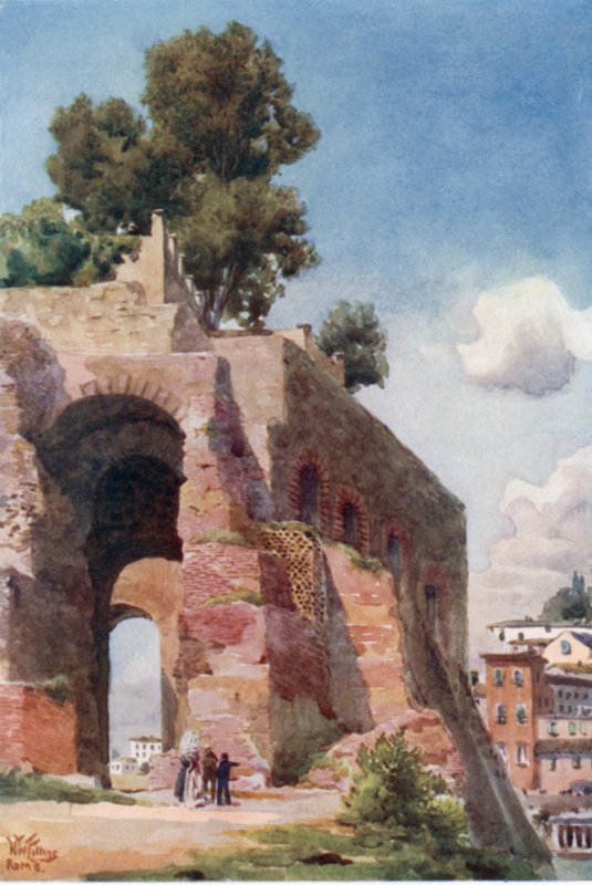 Róma. A Palatinuson (színes litó) alkotó: William Wiehe Collins