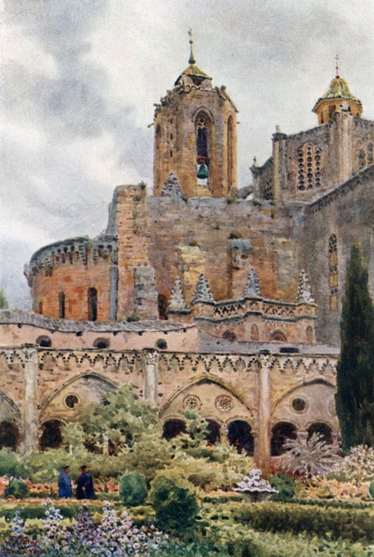 Tarragona, a kolostorok (színes litó) alkotó: William Wiehe Collins