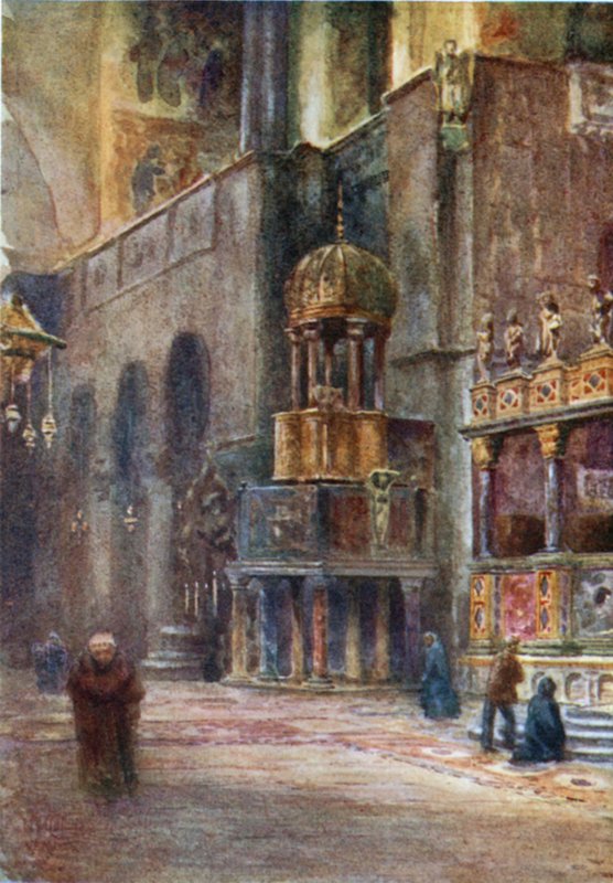 Velence. Belső, Szent Márk (színes litó) alkotó: William Wiehe Collins