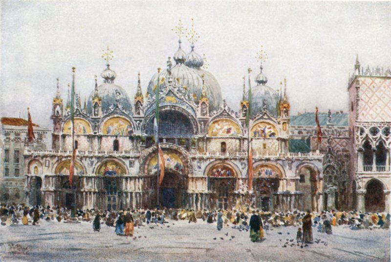 Velence. Szent Márk (színes litó) alkotó: William Wiehe Collins