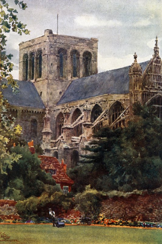Winchester a Deanery Gardenből (színes litó) alkotó: William Wiehe Collins
