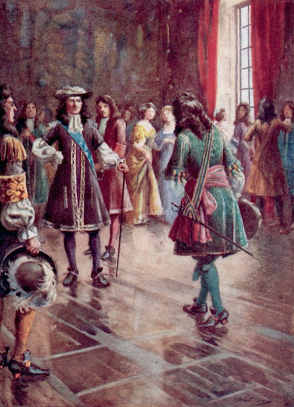XIV. Lajos király elrendelte a Versailles-i kastély építését alkotó: William after Rainey