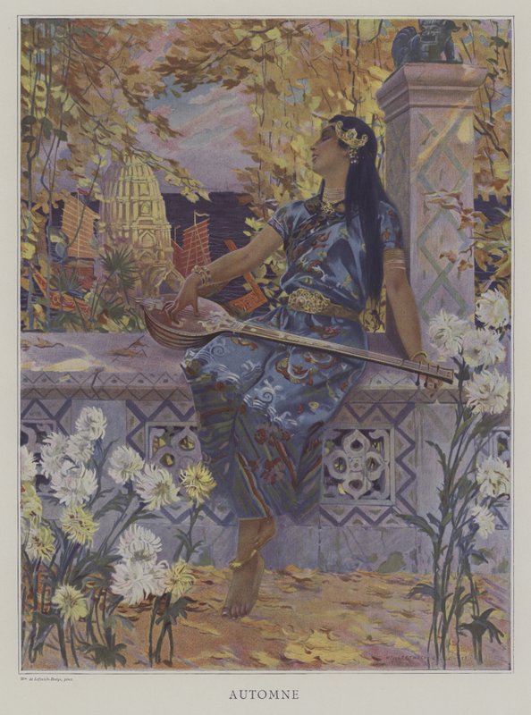 Ősz (színes litho) alkotó: William de Leftwich (after) Dodge