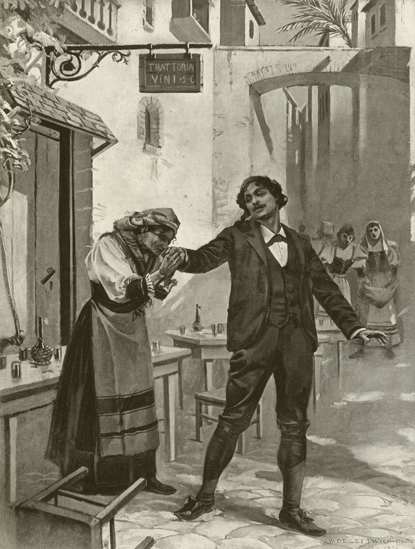 Cavalleria Rusticana, xi. jelenet (mélynyomás) alkotó: William de Leftwich Dodge