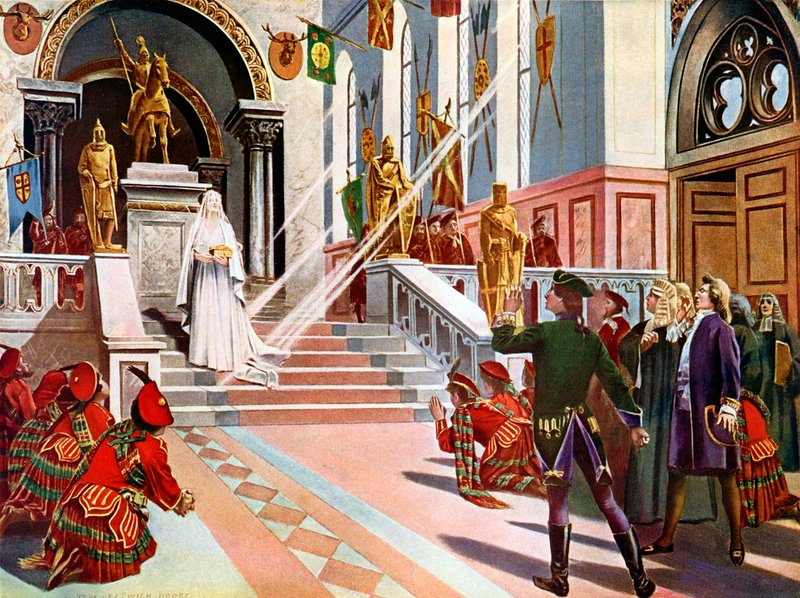 La Dame Blanche The White Lady, Utolsó felvonás és jelenet alkotó: William de Leftwich Dodge
