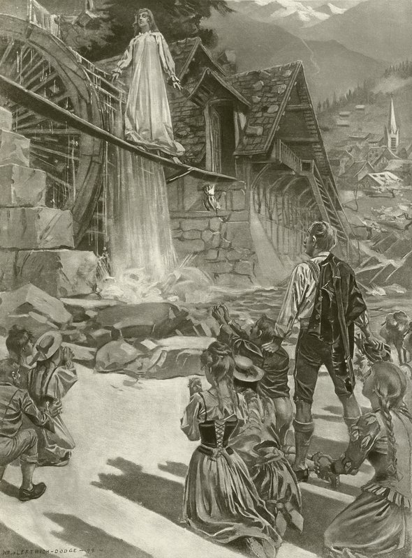 La Sonnambula, III. felvonás ii. jelenet (mélynyomás) alkotó: William de Leftwich Dodge