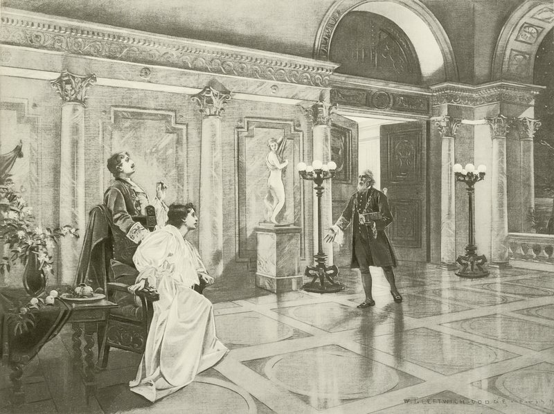 Mignon, III. felvonás viii. jelenet (metszet) alkotó: William de Leftwich Dodge