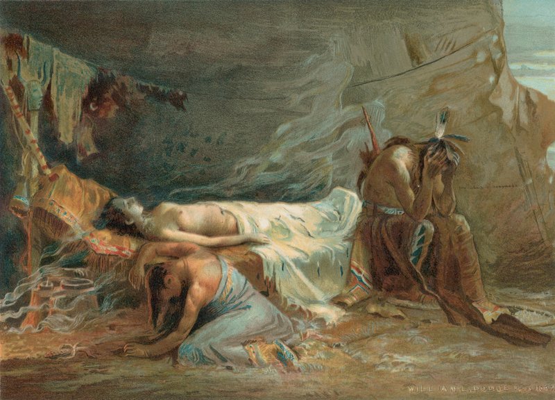 Minnehaha halála alkotó: William de Leftwich Dodge
