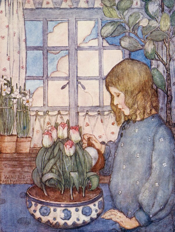 Kertészeti gyermekkönyv: (színes litográfia) alkotó: Winifred Cayley Robinson
