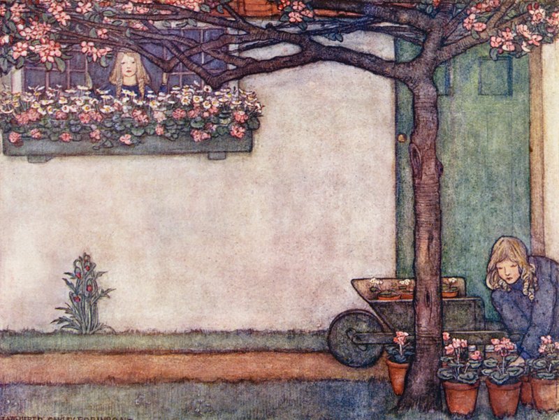 Kertészeti gyermekkönyv: (színes litográfia) alkotó: Winifred Cayley Robinson