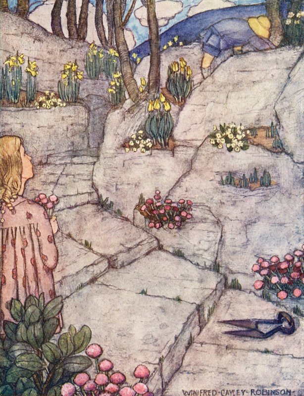 Kertészeti gyermekkönyv: (színes litográfia) alkotó: Winifred Cayley Robinson