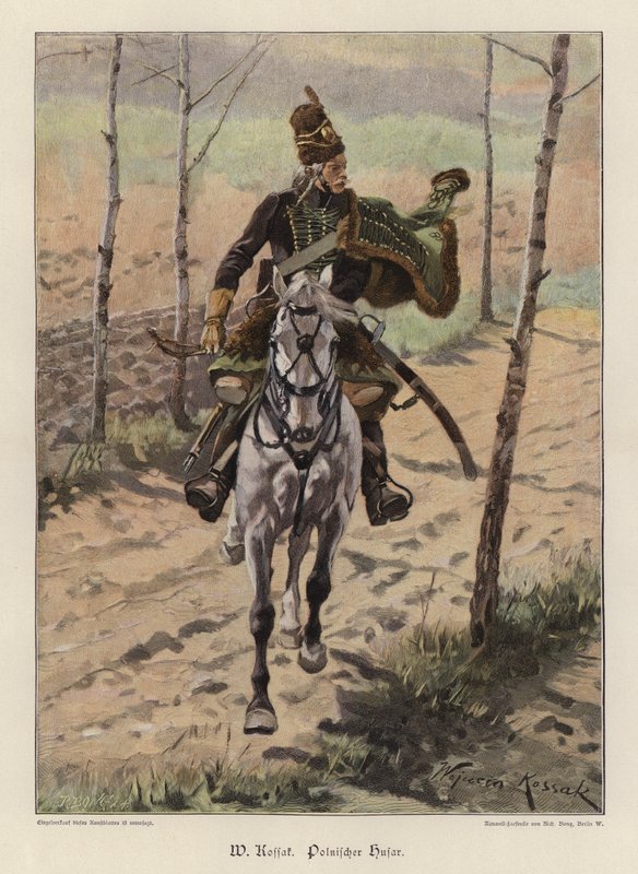 Lengyel huszár (színes litó) alkotó: Wojciech Kossak