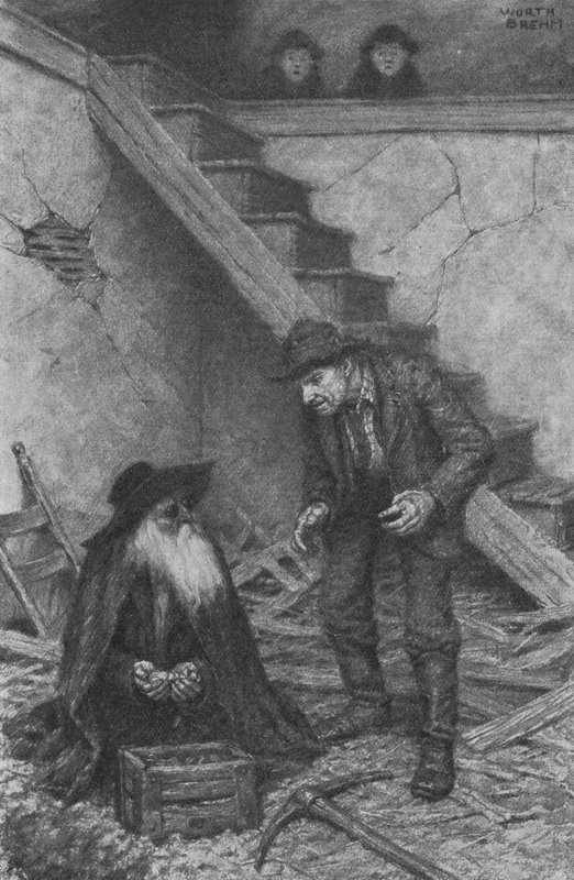 "Pard, több ezer dollár van itt" - mondta Injun Joe (litho) alkotó: Worth Brehm