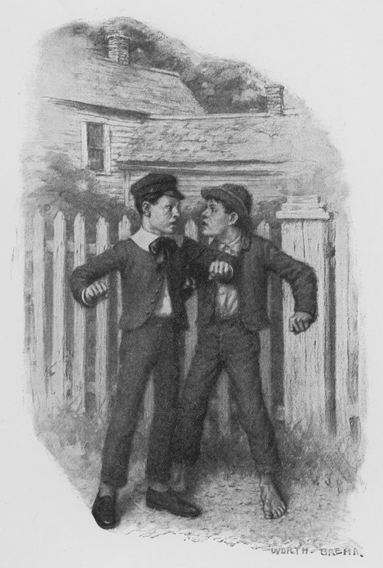 Tom és az új fiú (litho) alkotó: Worth Brehm