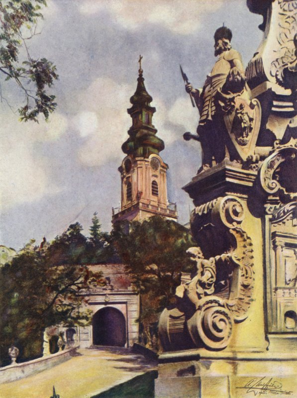 Nyitrai székesegyház, Csehszlovákia alkotó: after A. Langfier