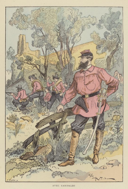 Garibaldival alkotó: after Albert Robida